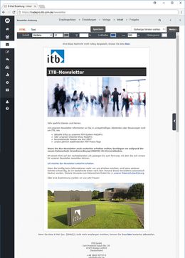 Das Plugin Newsletter in TradePro ist ein wirkungsvolles Marketing-Tool