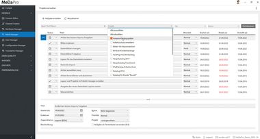MeDaPro Work Manager: Aufgaben definieren und delegieren.