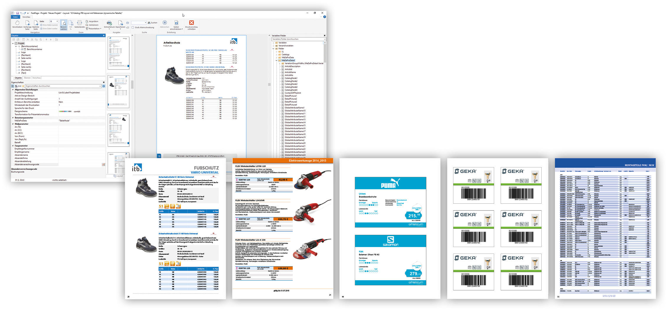 Durch MeDaPro FastPage werden direkt aus der MeDaPro Preislisten & Datenblätter schnell und effizient erstellt